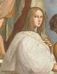 Hypatia - School of Athens by Raphael